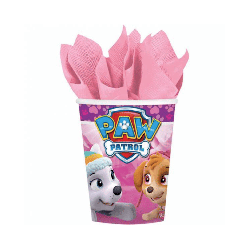 Gobelets Pat Patrouille rose x8