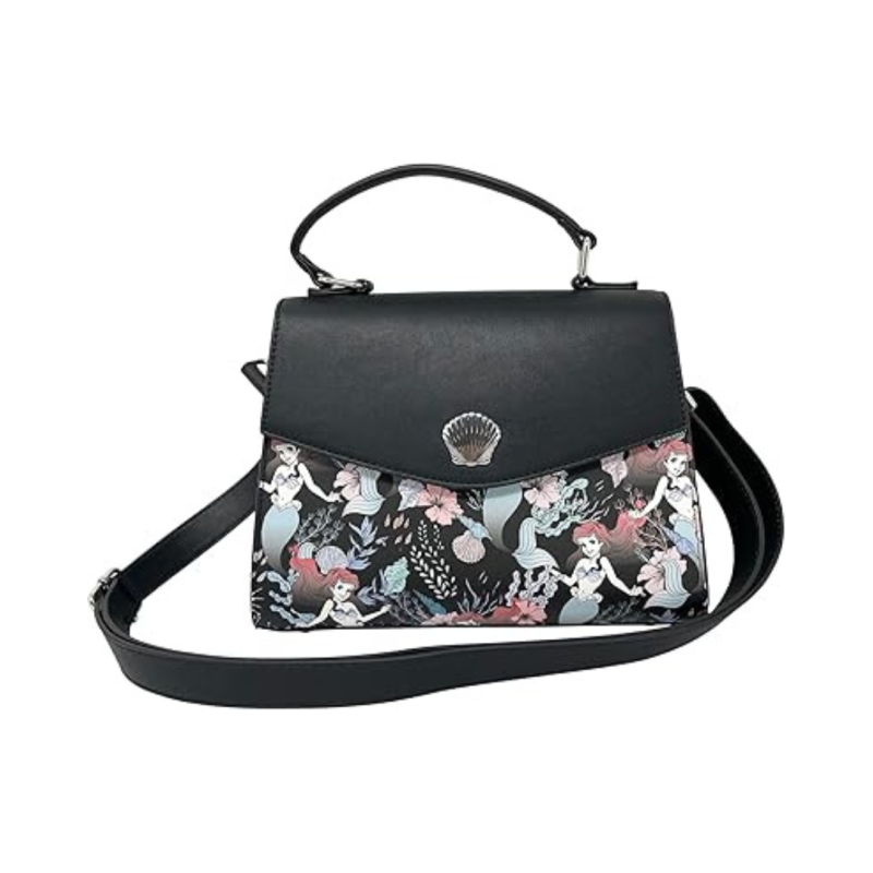 Sac à bandoulière floral print Ariel La Petite Sirène LOUNGEFLY