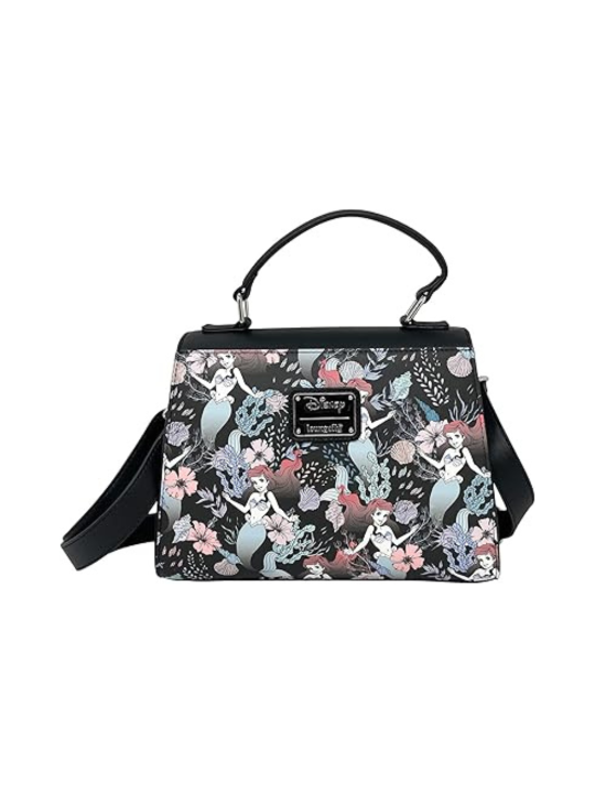 Sac à bandoulière floral print Ariel La Petite Sirène LOUNGEFLY