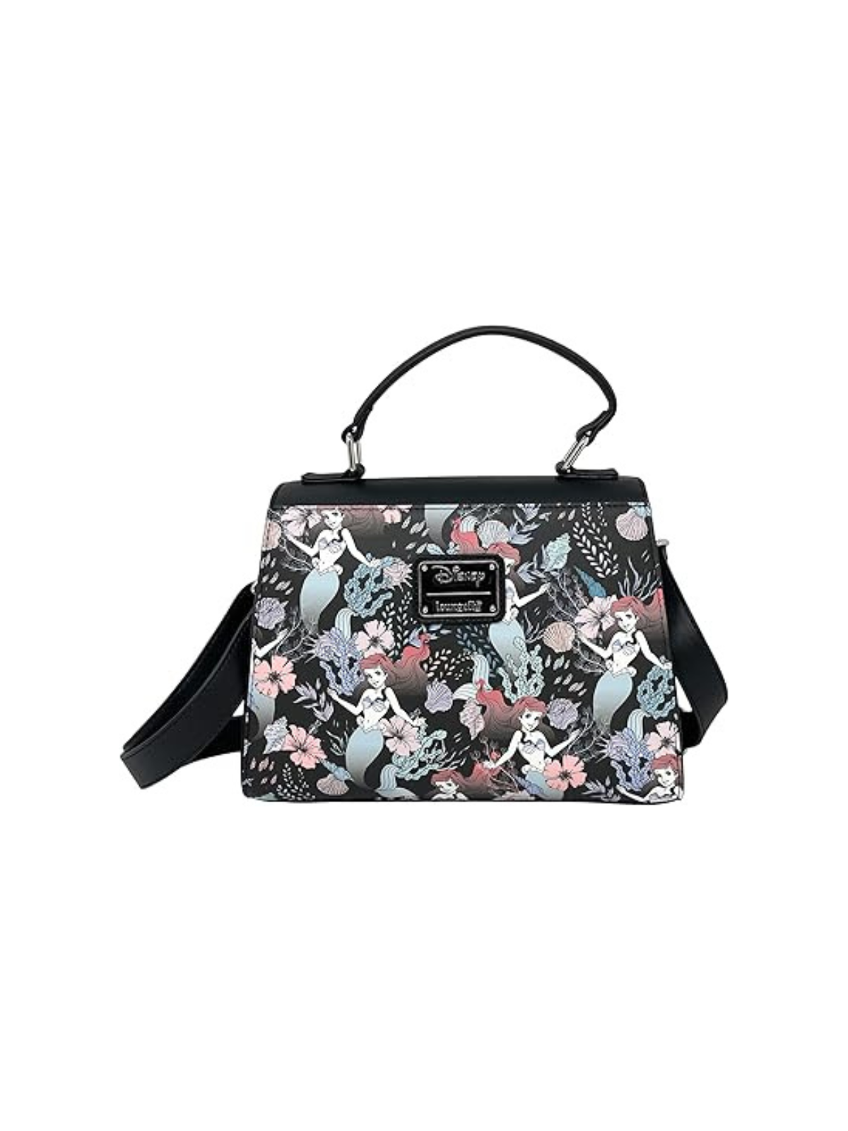 Sac à bandoulière floral print Ariel La Petite Sirène LOUNGEFLY