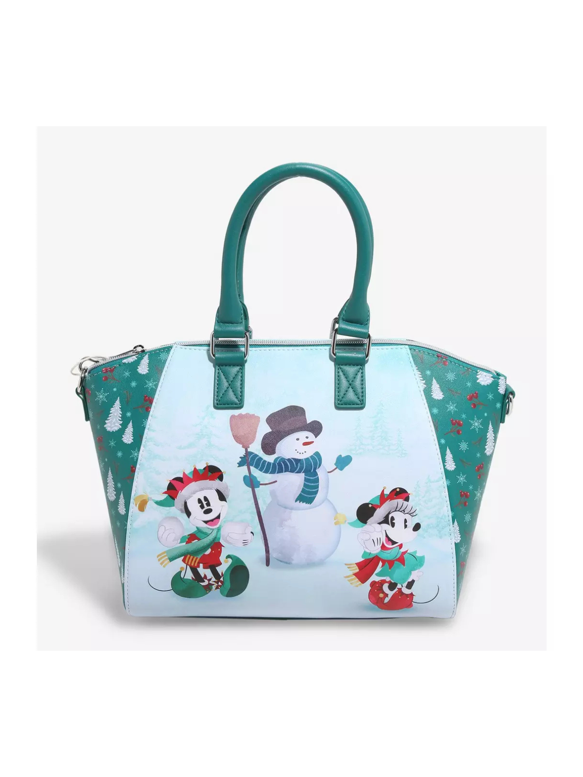 Sac à bandoulière Snowman Mickey & Minnie LOUNGEFLY
