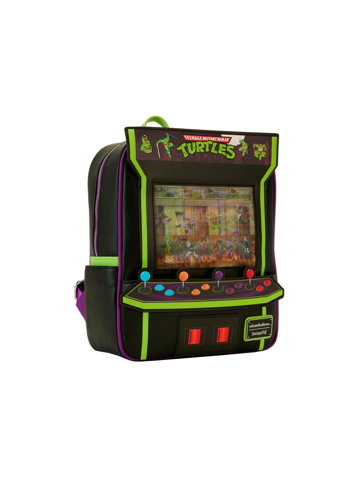 Sac à dos Vintage arcade Les tortues ninja LOUNGEFLY