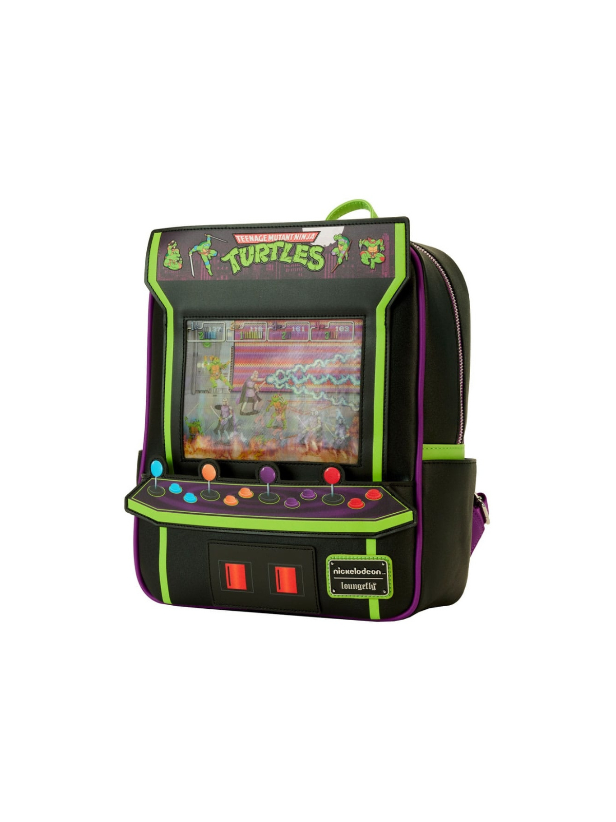 Sac à dos Vintage arcade Les tortues ninja LOUNGEFLY