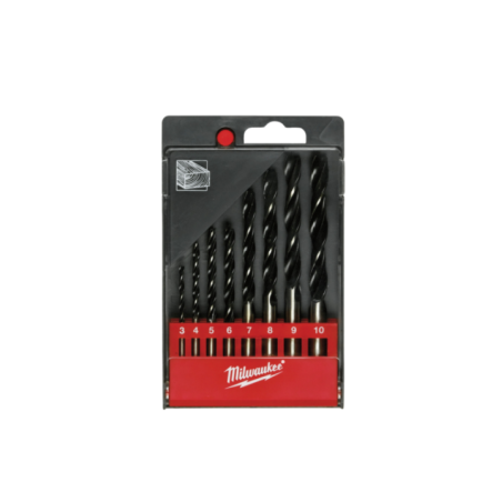 Coffret de 8 Mèches à Bois Milwaukee - Bois Durs et Tendres