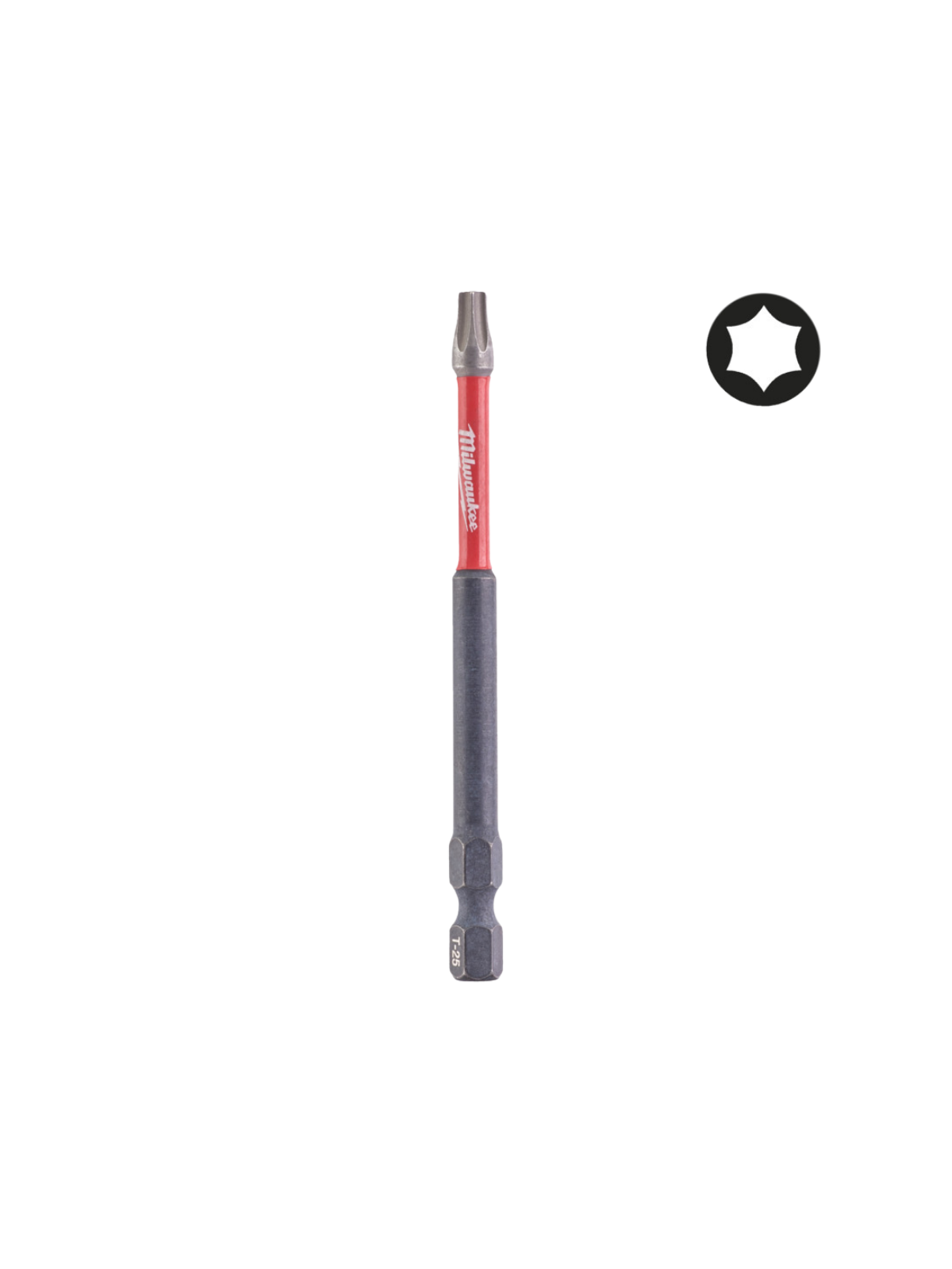 Embout Torx TX25 Shockwave 90mm Milwaukee - Longueur et Précision