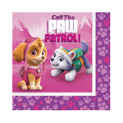 Serviettes Pat Patrouille x20 33 cm