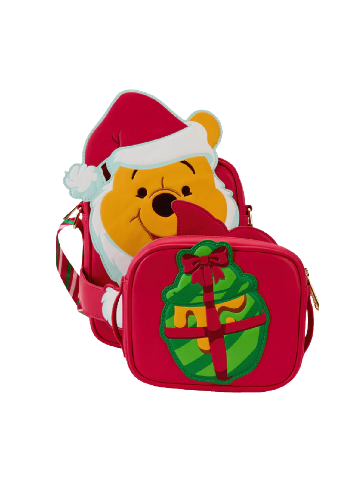 Sac Bandoulière Santa Pooh Winnie et Porcinet Loungefly