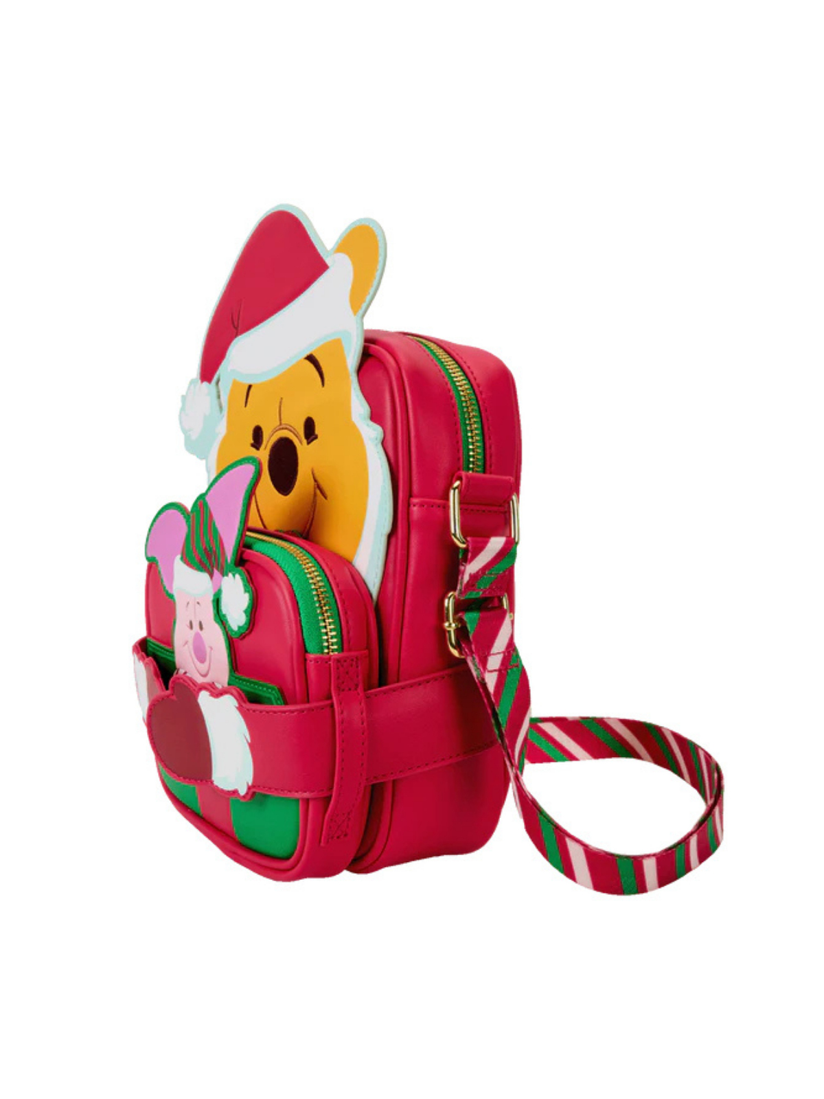 Sac Bandoulière Santa Pooh Winnie et Porcinet Loungefly
