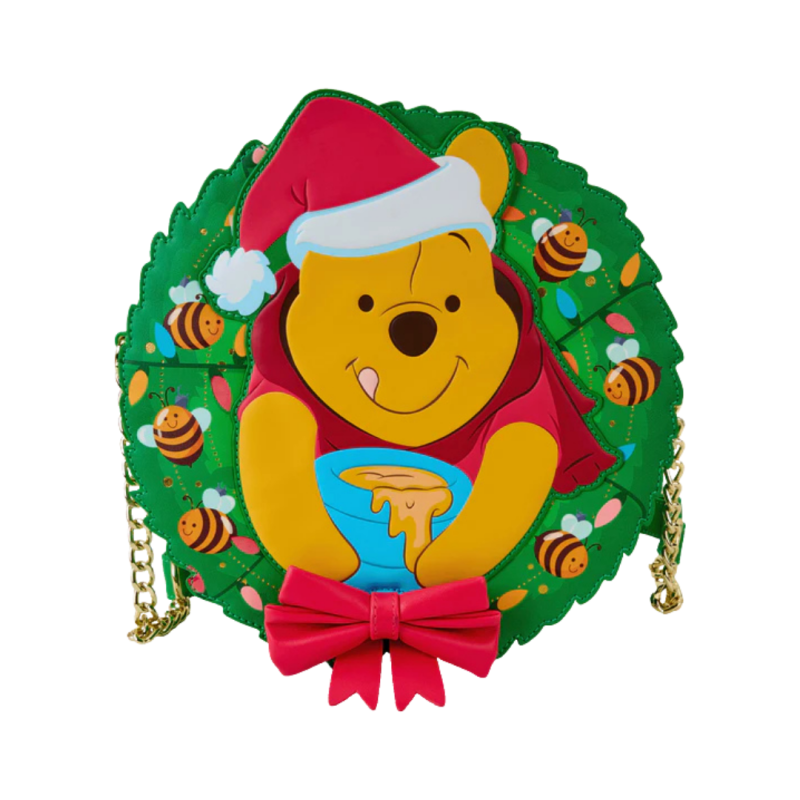 Sac bandoulière Stuck in Wreath Winnie l'Ourson Loungefly