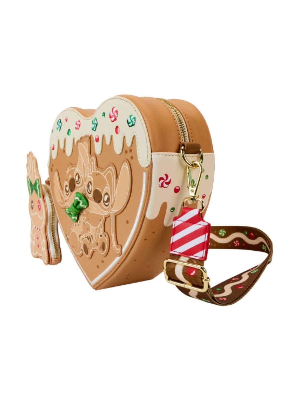Sac à bandoulière Pain d'épices Angel & Stitch LOUNGEFLY