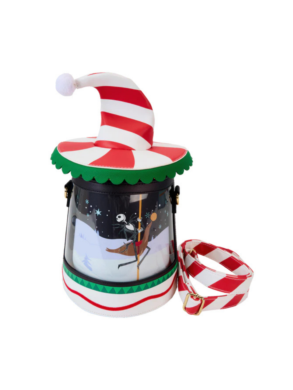 Sac Bandoulière Candy Cane Jack l'Etrange Noël de Mr Jack Loungefly
