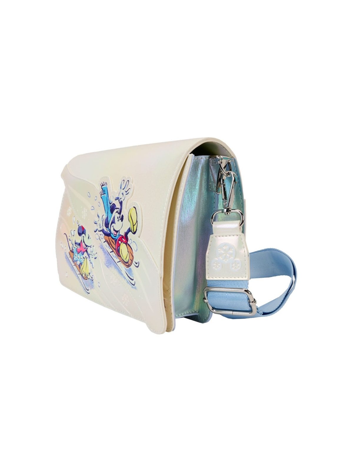 Sac à bandoulière winter wonderland Mickey and friends LOUNGEFLY