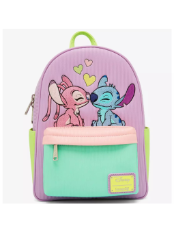 Sac à dos the series Angel and Stitch corduroy LOUNGEFLY