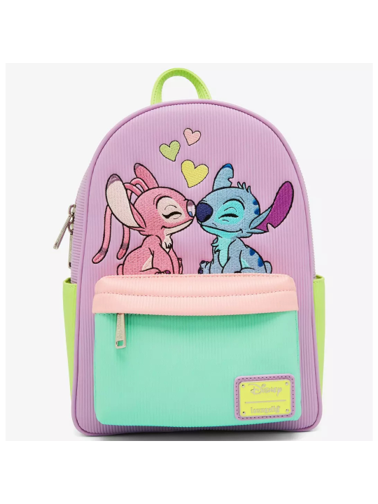 Sac à dos the series Angel and Stitch corduroy LOUNGEFLY