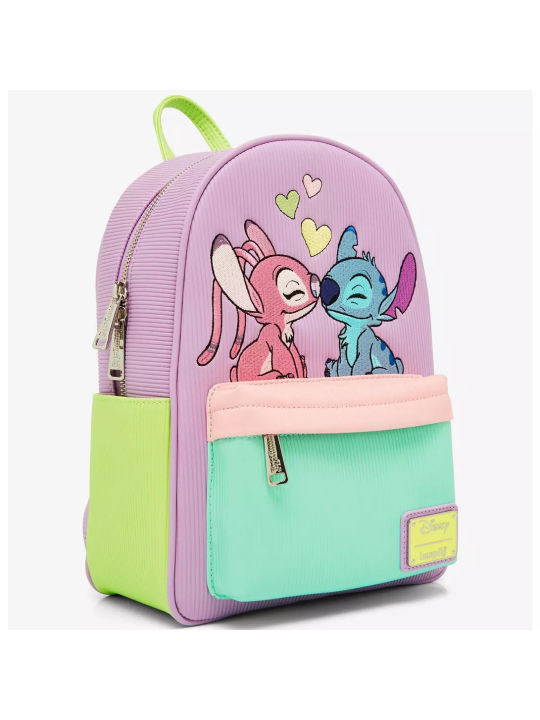 Sac à dos the series Angel and Stitch corduroy LOUNGEFLY