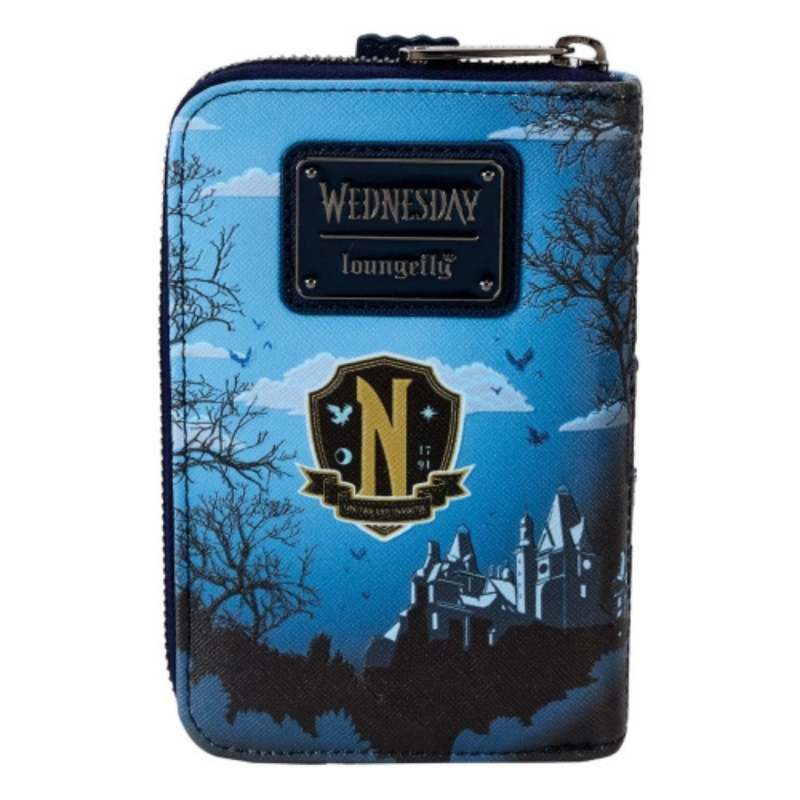 Porte monnaie Nevermore Castle Mercredi LOUNGEFLY