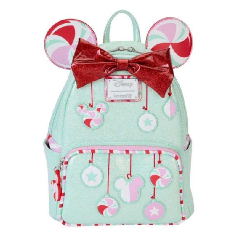 Sac à dos Holiday pepermint ornements Minnie Mouse LOUNGEFLY