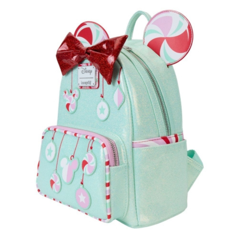 Sac à dos Holiday pepermint ornements Minnie Mouse LOUNGEFLY