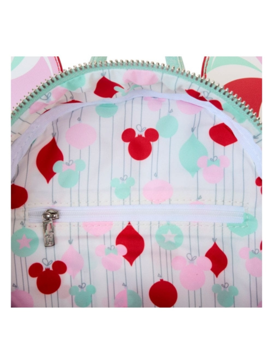Sac à dos Holiday pepermint ornements Minnie Mouse LOUNGEFLY