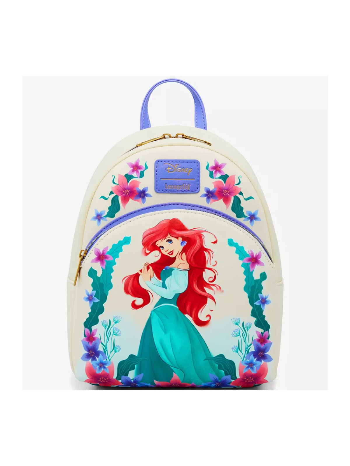 Sac à dos Ariel Sea flowers La petite sirène LOUNGEFLY