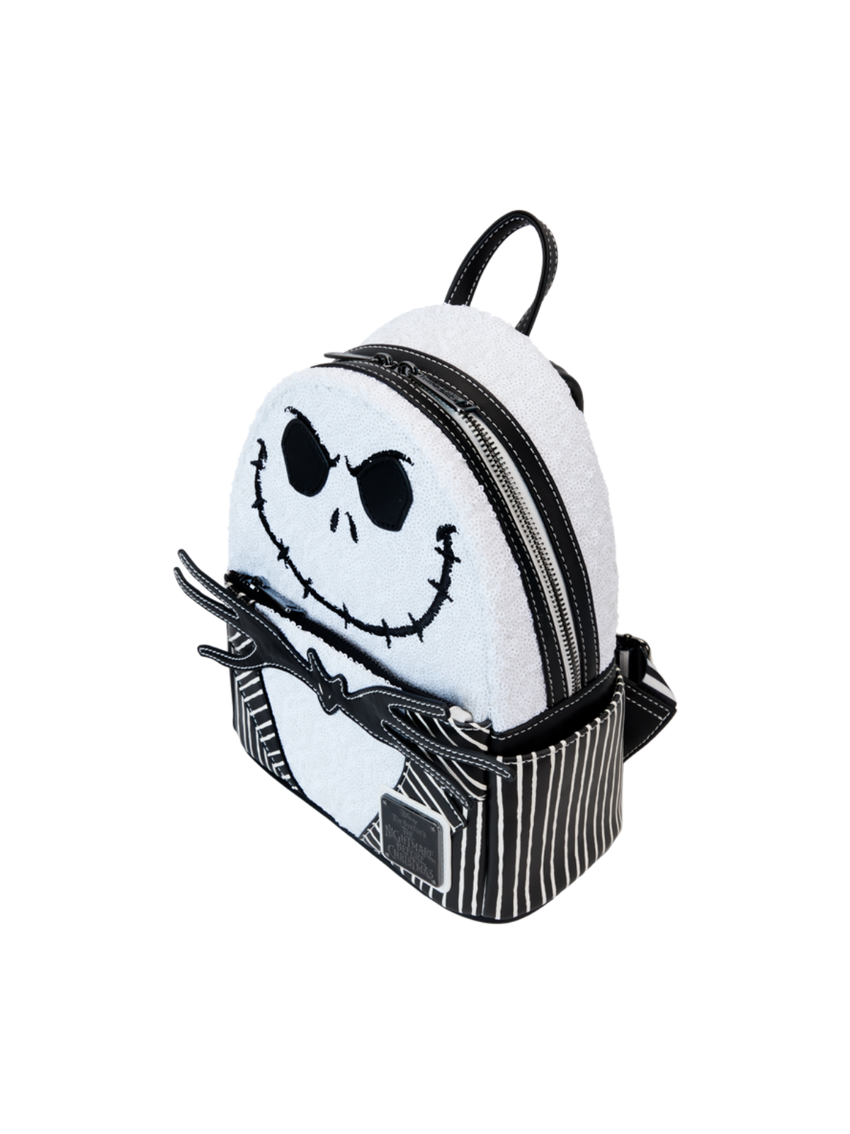 Sac à dos Jack Skellington sequins L'étrange noël de Mr Jack LOUNGEFLY