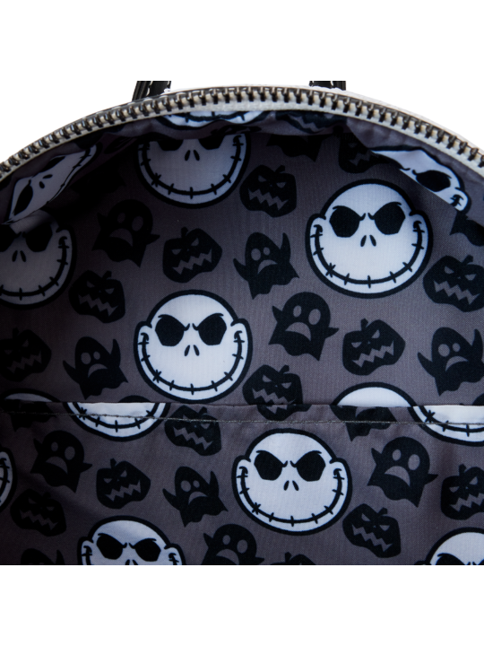 Sac à dos Jack Skellington sequins L'étrange noël de Mr Jack LOUNGEFLY