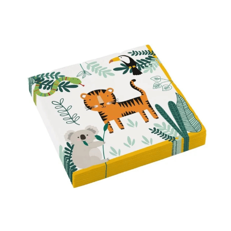 Serviettes papier Get Wild x16 9909348