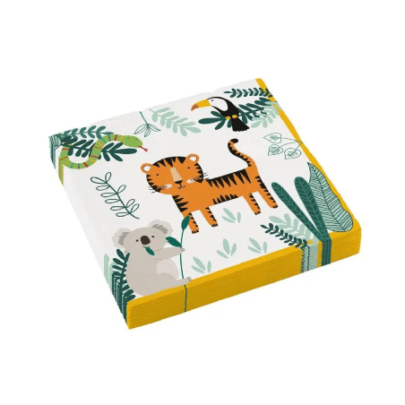 Serviettes papier Get Wild x16 9909348