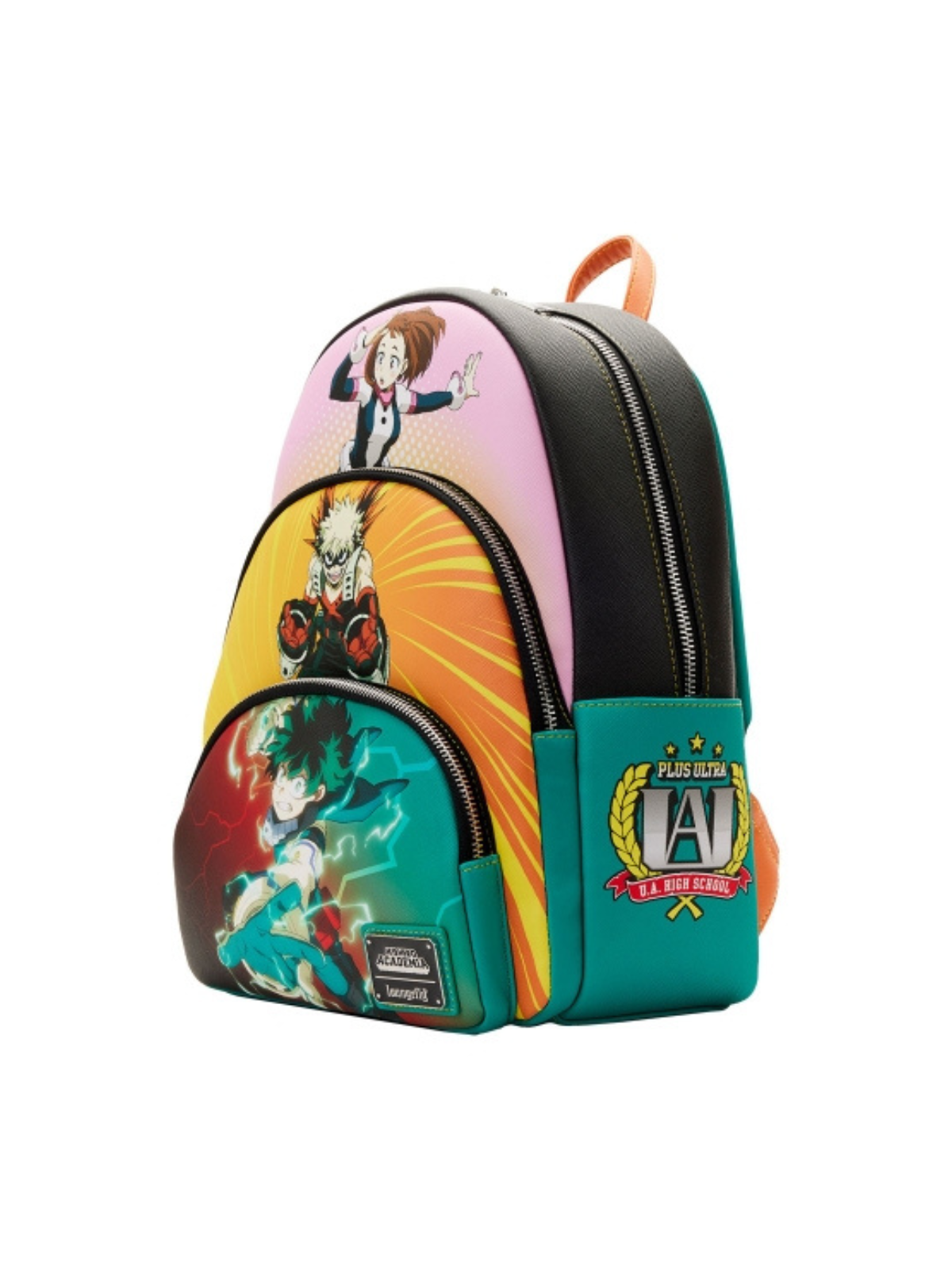 Sac à dos Deku triple pocket scène My héro academia LOUNGEFLY