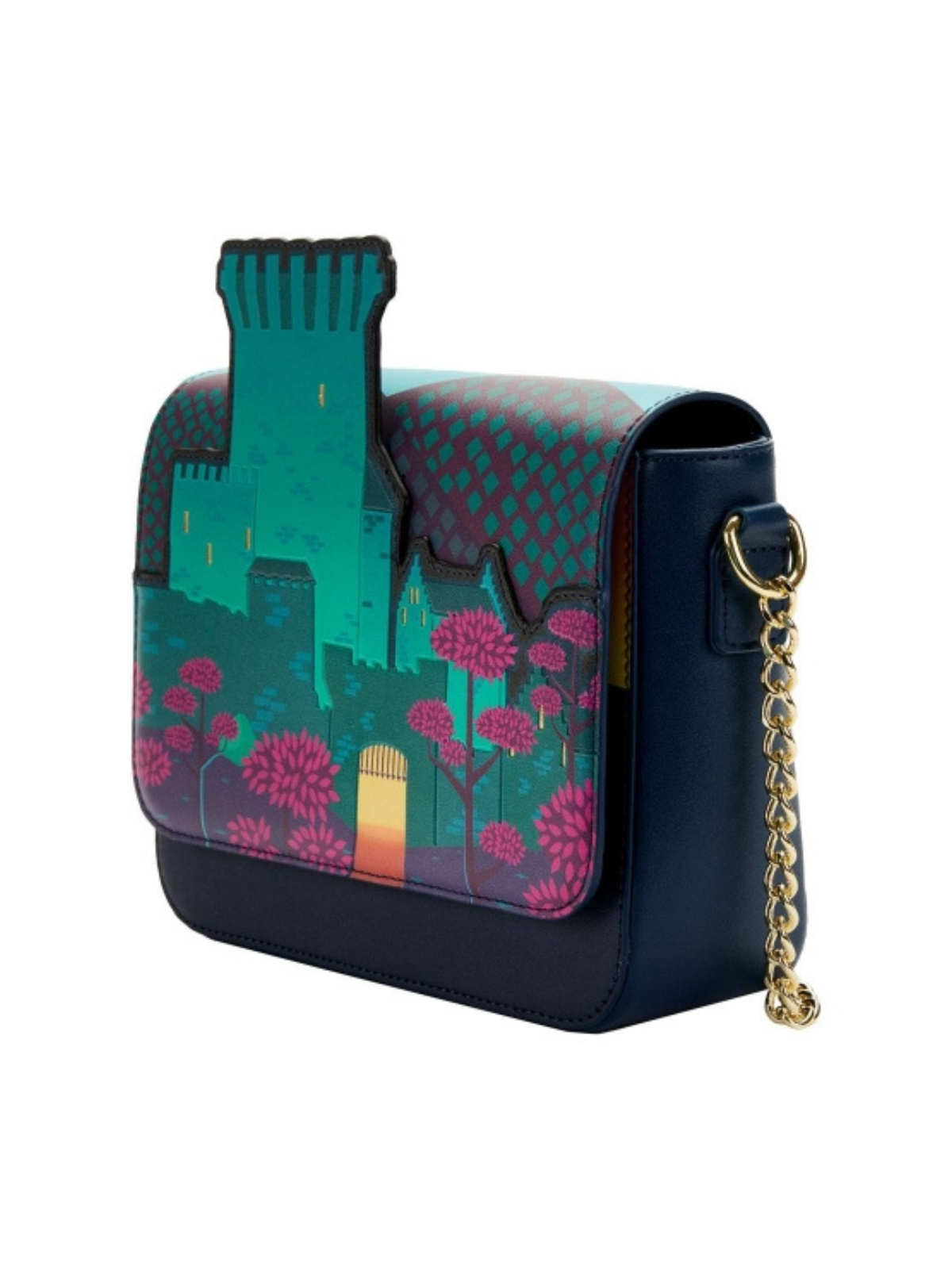 Sac à bandoulière princess castle série Rebelle LOUNGEFLY