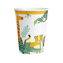 Gobelets carton Get Wild x8 9909350-66