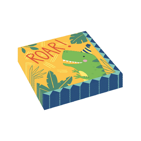 Serviettes papier Dinosaures x16 512270