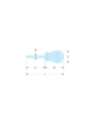 Tournevis plat lame courte - FACOM AT4X25