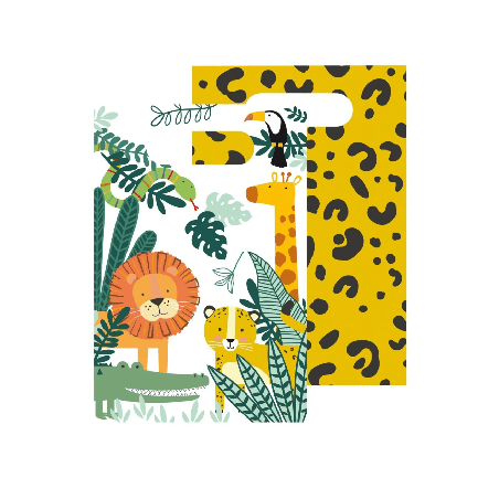 Sachets papier Bonbons Get Wild x8 9909354