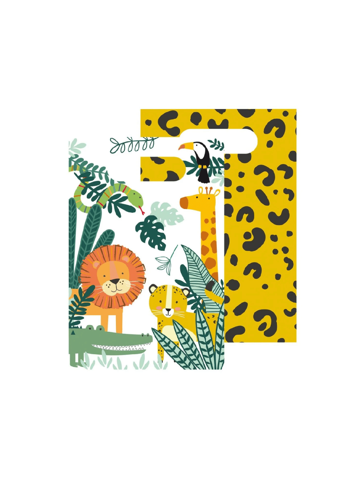 Sachets papier Bonbons Get Wild x8 9909354