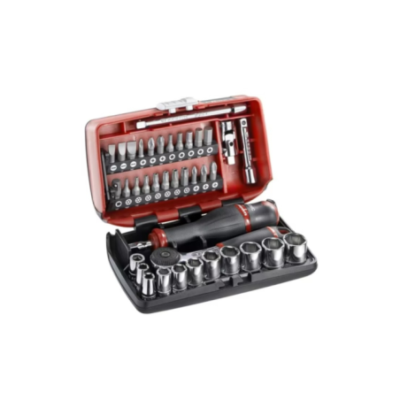 Coffret  douilles 1/4" 6 pans métrique et embouts 38 pcs- FACOM R2NANOPB