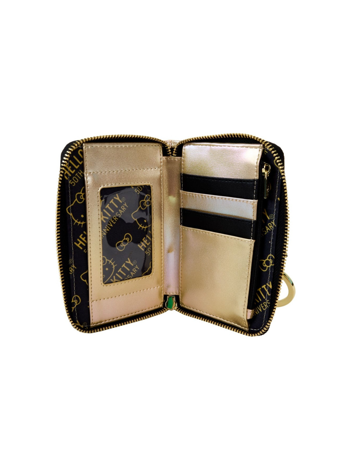 Portefeuille gold 50ème anniversaire Hello Kitty LOUNGEFLY
