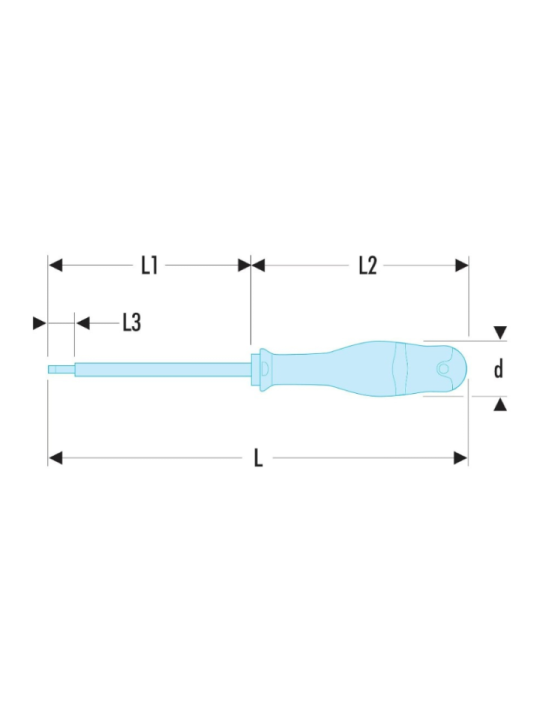 Tournevis isolé 1000V plat VE - FACOM AT4x100VE