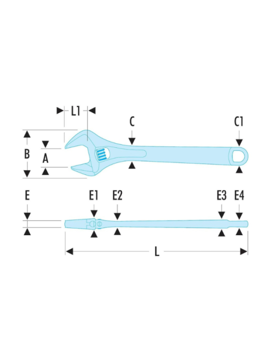 Clé à molette - FACOM 101.8