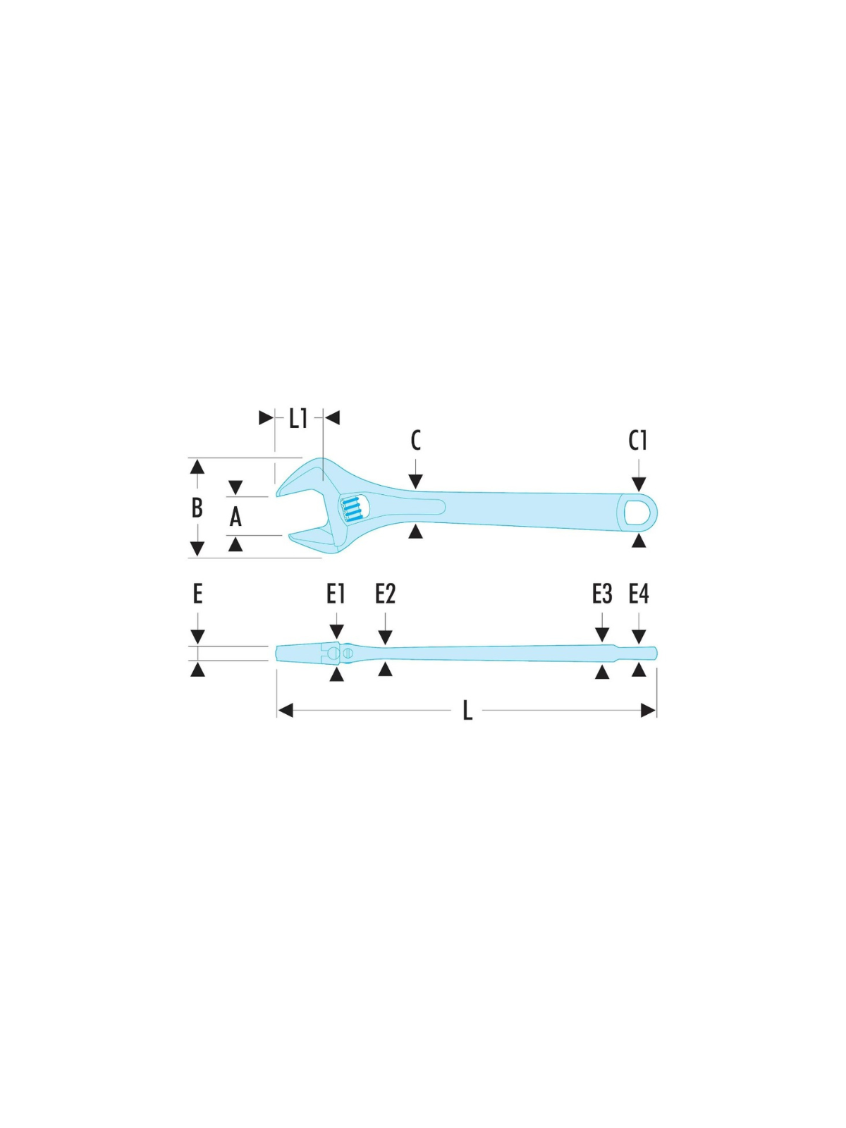 Clé à molette - FACOM 101.8