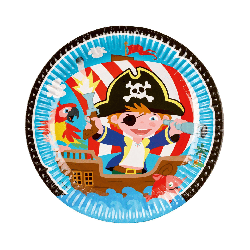 Assiettes carton pirates x8 9902120-66