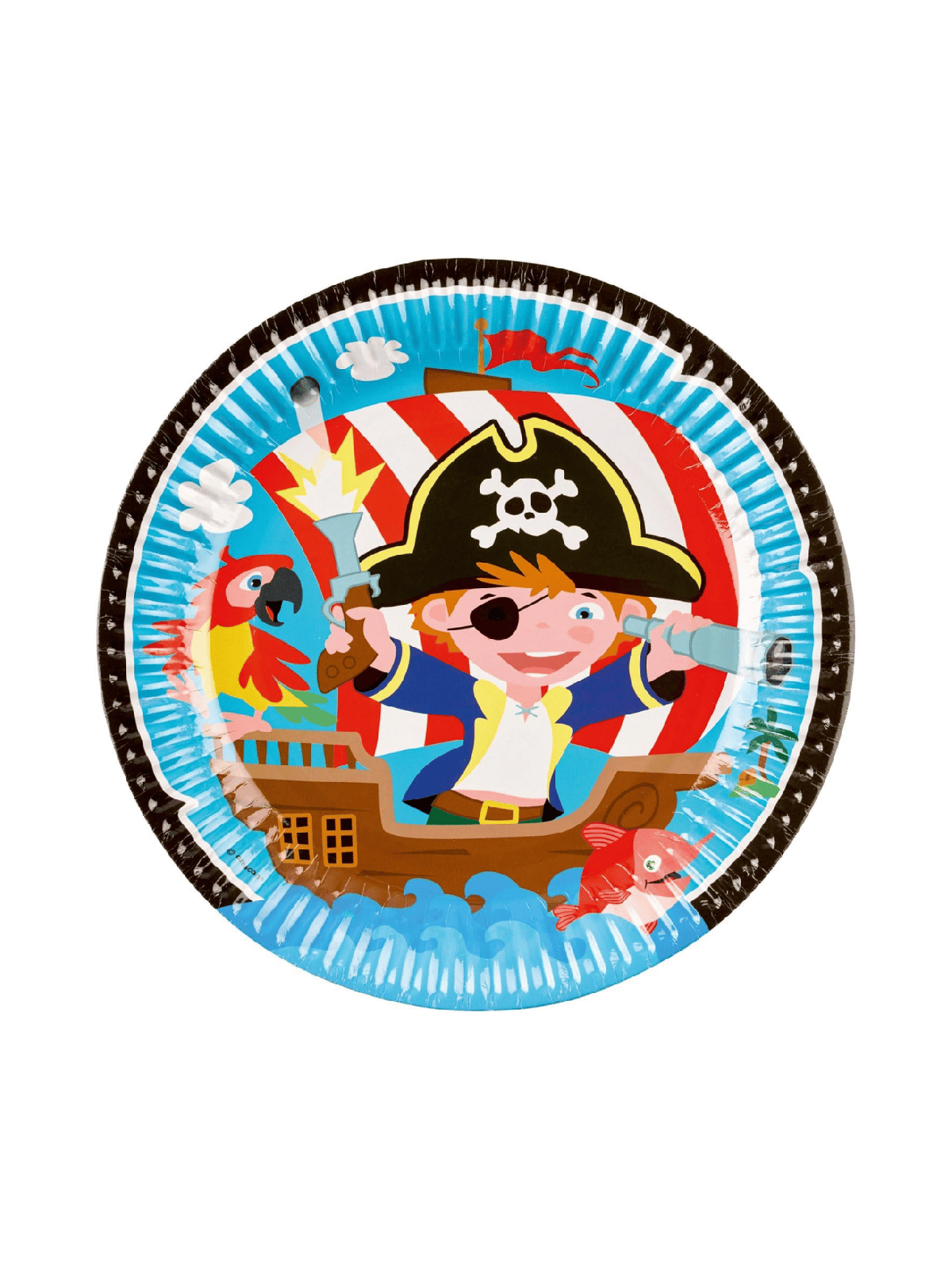 Assiettes carton pirates x8 9902120-66