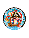Assiettes carton pirates x8 9902120-66