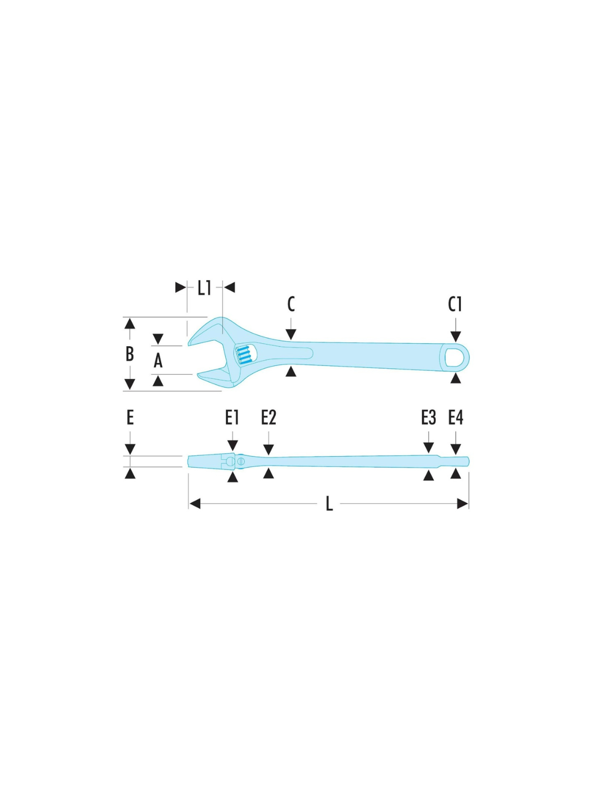 Clé à molette - Facom 101.15
