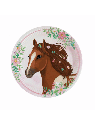 Assiettes carton cheval x8 9909874 66