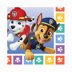 Serviettes papier Pat Patrouille x16 9914237