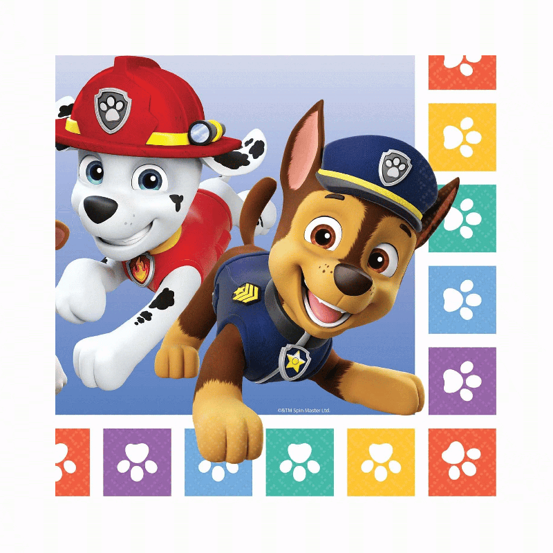 Serviettes papier Pat Patrouille x16 9914237