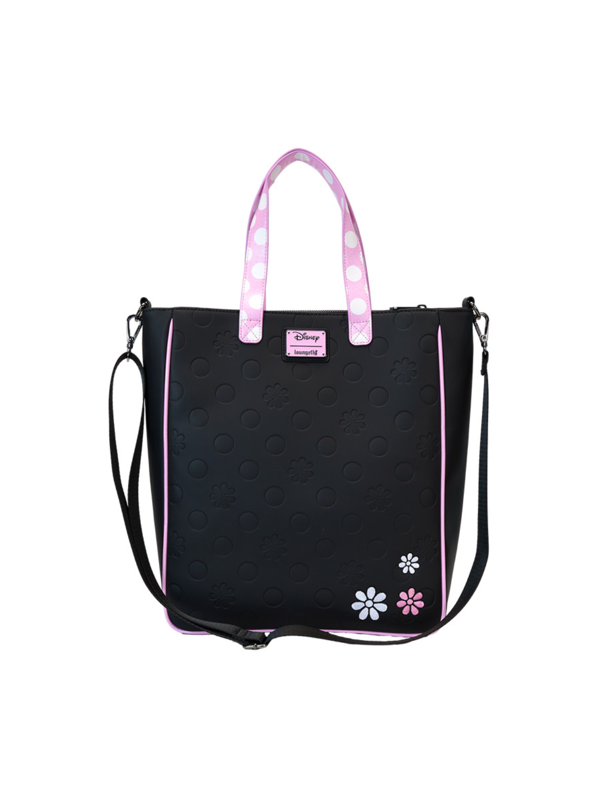 Tote bag "Floral rock the dot" Minnie Mouse LOUNGEFLY