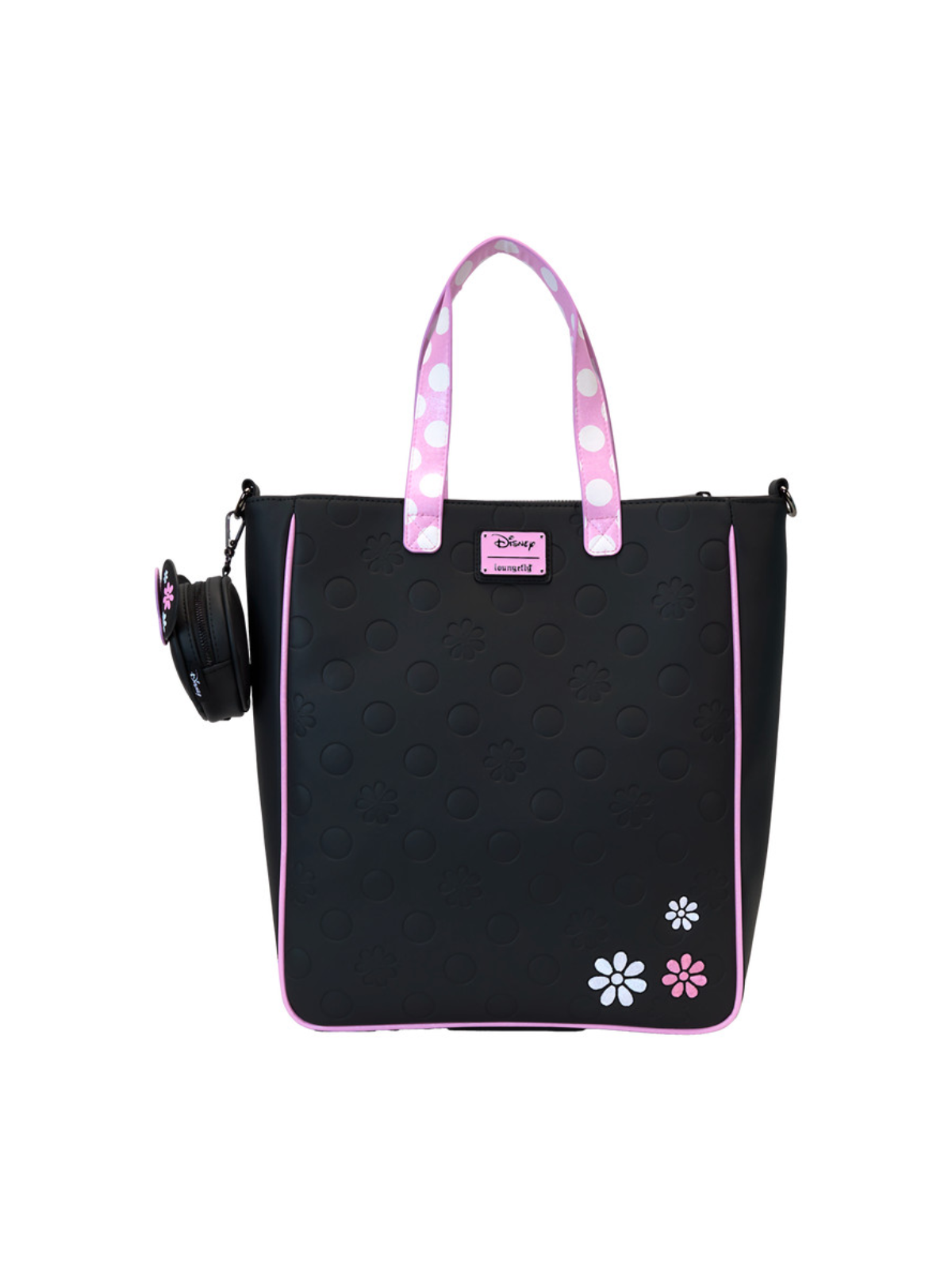 Tote bag "Floral rock the dot" Minnie Mouse LOUNGEFLY
