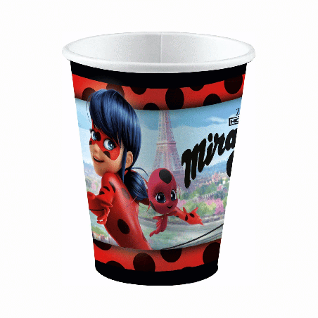 Gobelets carton Miraculous x8 9902874-66